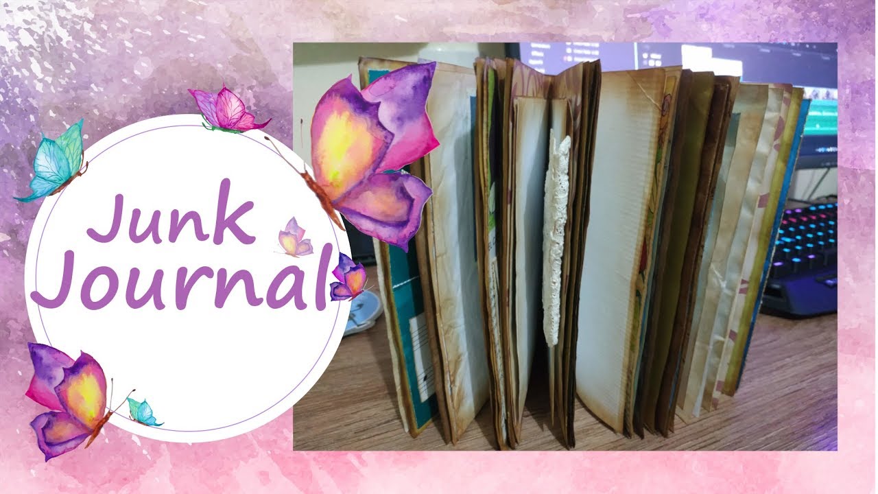 Tutorial: Has tu propio diario basura reciclado! Junk Journal tutorial handmade