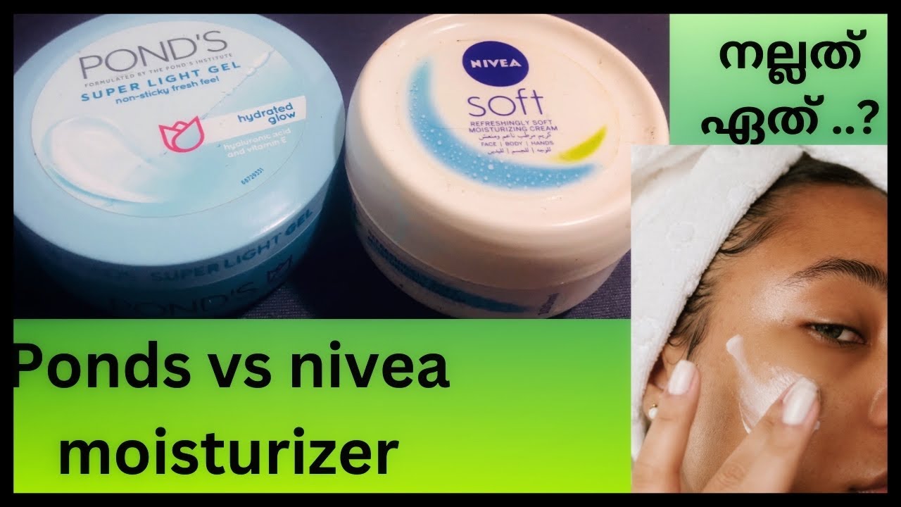 Сравнение увлажняющего крема Ponds и Nivea / Ponds / Nivea / Суперлегкий гелевый увлажняющий крем...