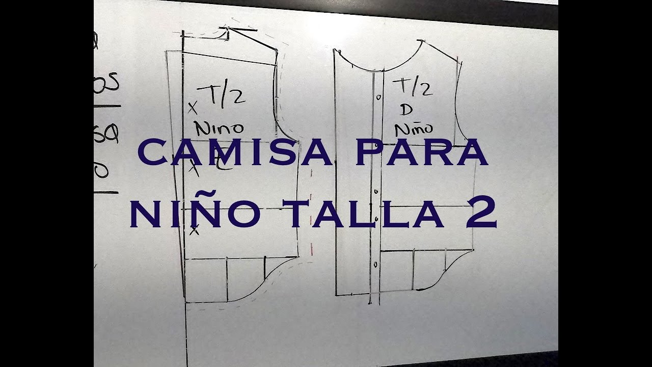 TALLA 2 AÑOS CAMISA PARA NIÑO DEL y ESP (TALLAS INDUSTRIALES)