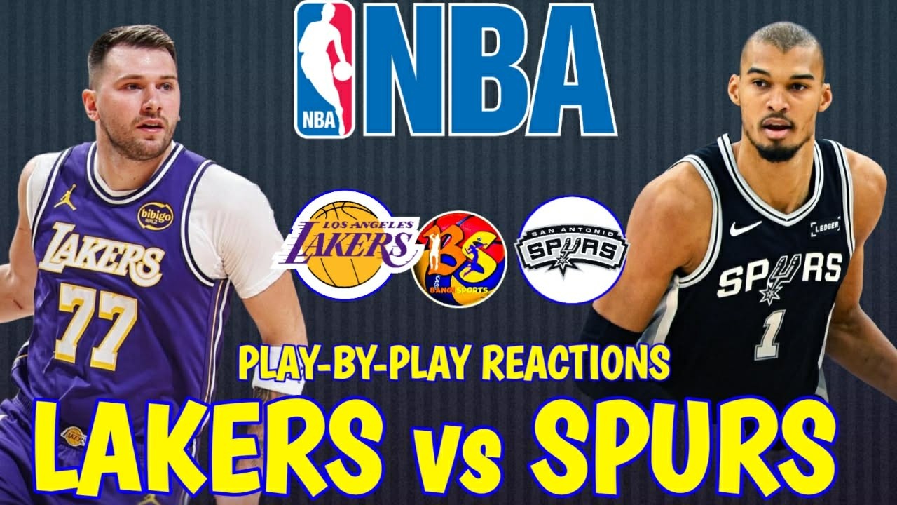 LA LAKERS vs SAN ANTONIO I SEASON 2025-26 I PLAY-BY-PLAY REACTIONS & PLAYERS STATISTICS