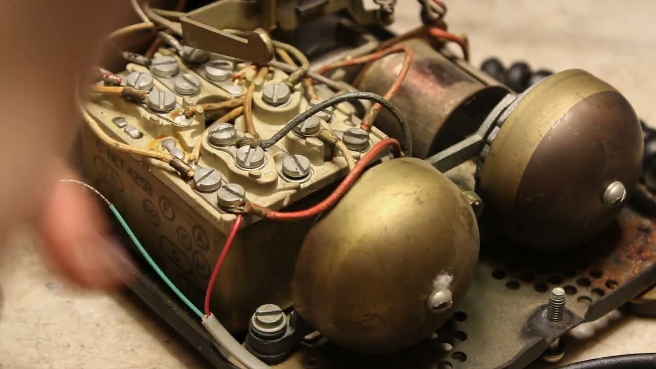 How to wire a RJ11 cord on a rotary phone