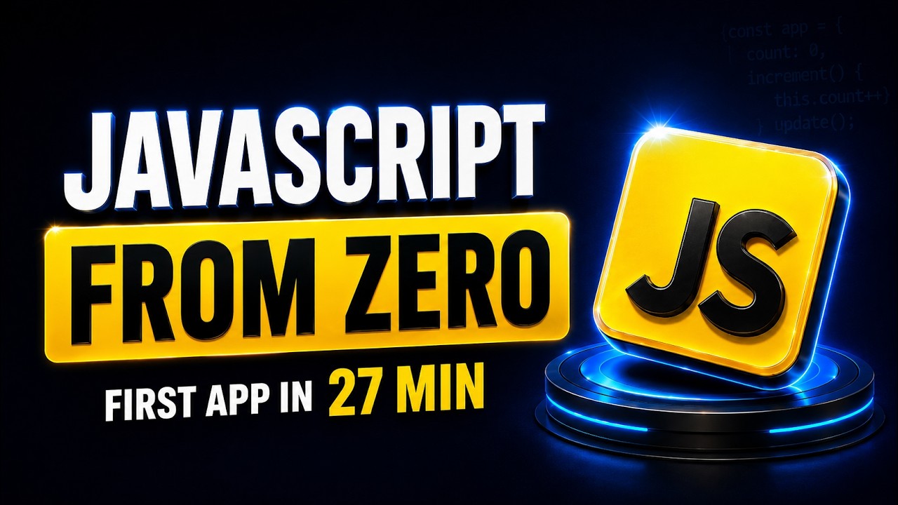 JavaScript Tutorial for Beginners &ndash; Build Your First App in 27 Minutes