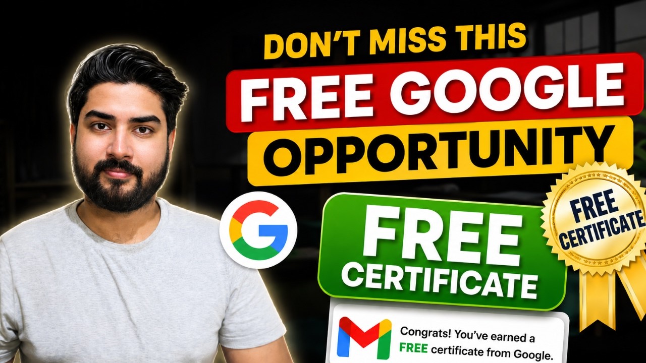 Получите БЕСПЛАТНЫЙ сертификат от Google за 10 минут🔥Время ограничено