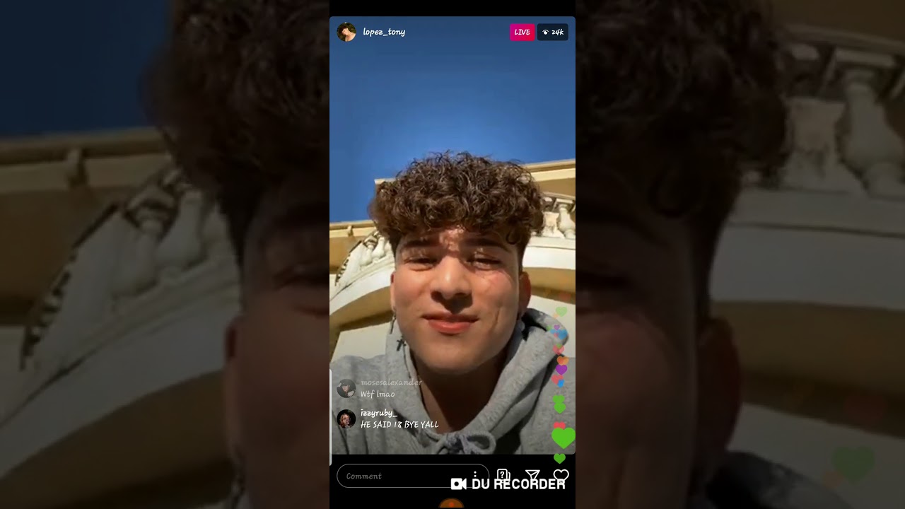 New Tony Lopez IG Live 🚁🖤
