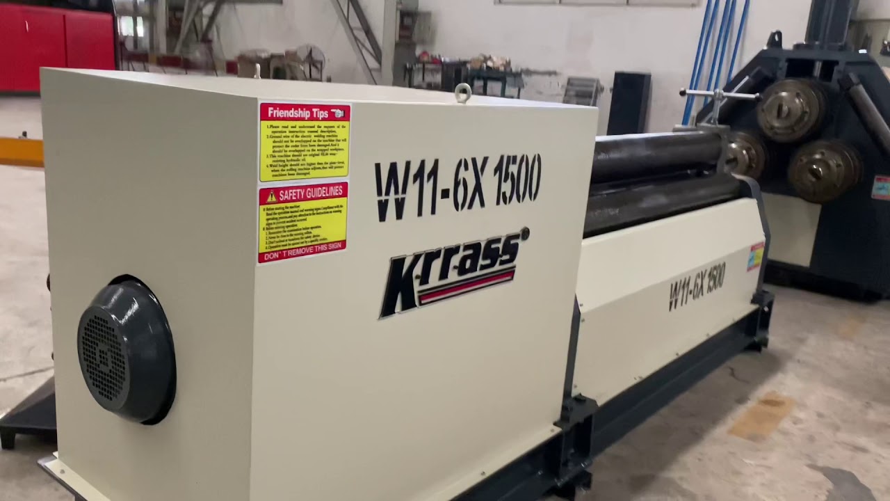 W11-6X1500 Plate Rolling Machine,Sheet Metal Bending Machine,three Roller Rolling Machine for KRRASS