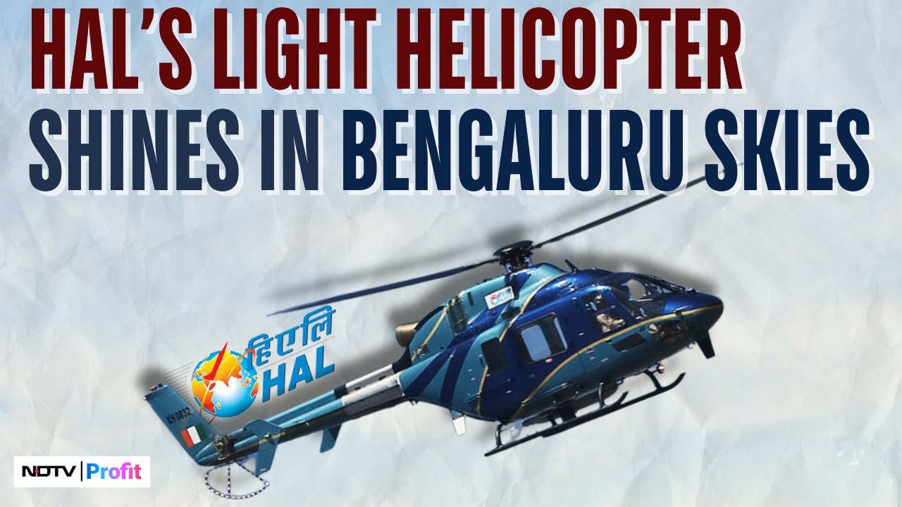 Watch HAL's Latest Light Utility Helicopter (LUH-0832) At Aero India 2025 | Aero India 2025