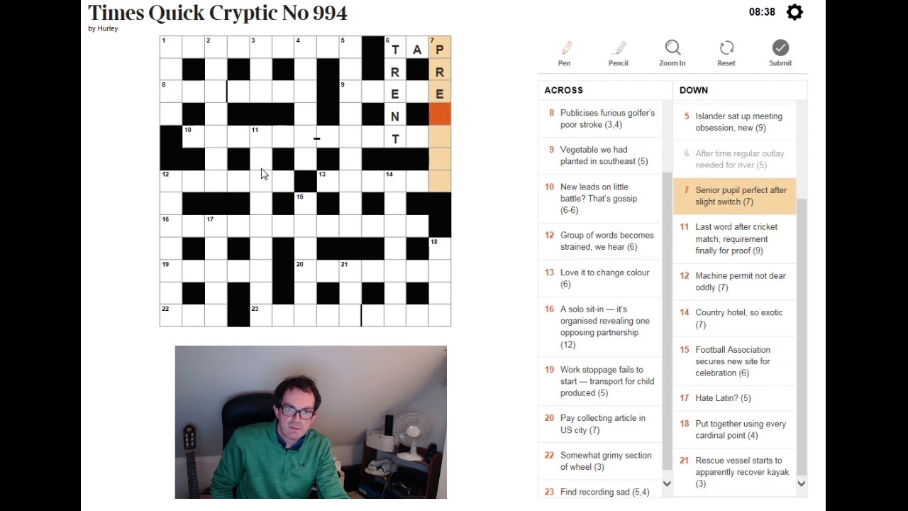 BEGINNER video:  How to solve a cryptic crossword