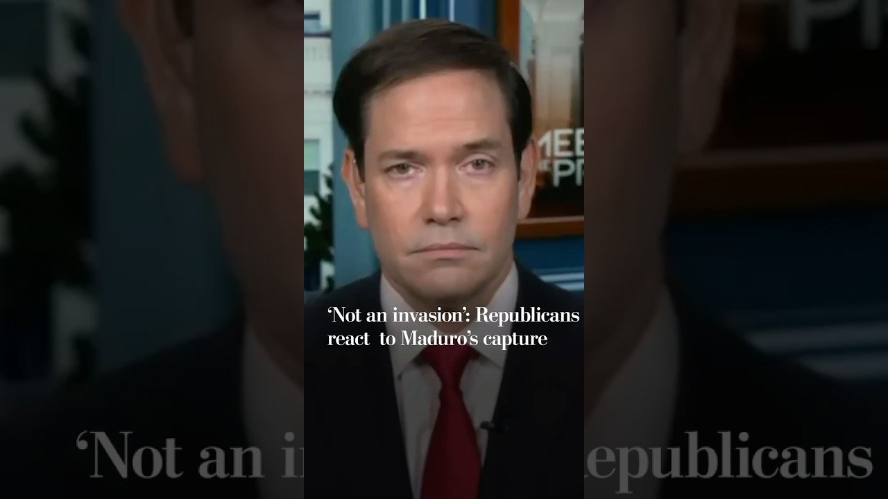 'Not an invasion': Republicans react to Maduro&rsquo;s capture