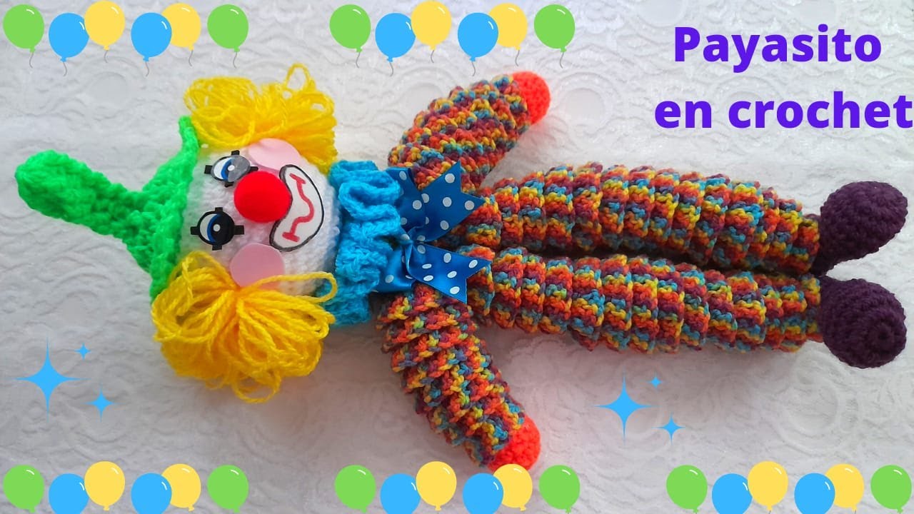 🎈Payasito en CROCHET 🤡🎈 W/Subtitle in English 🇺🇸