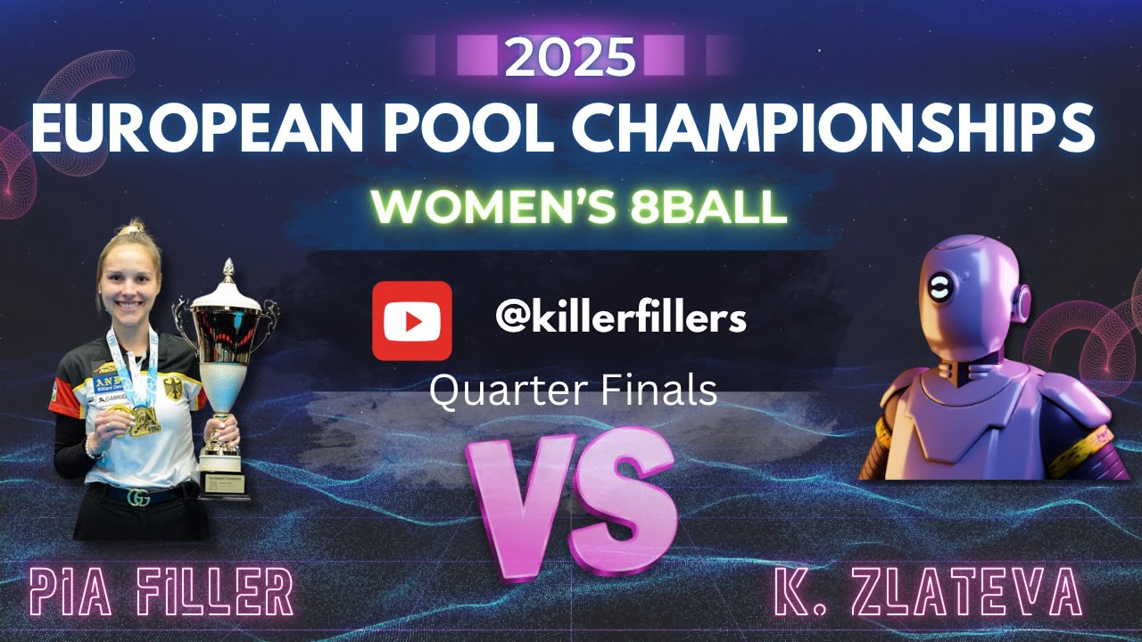 PIA FILLER vs KRISTINA ZLATEVA 8BALL QUARTERFINAL EC 2025