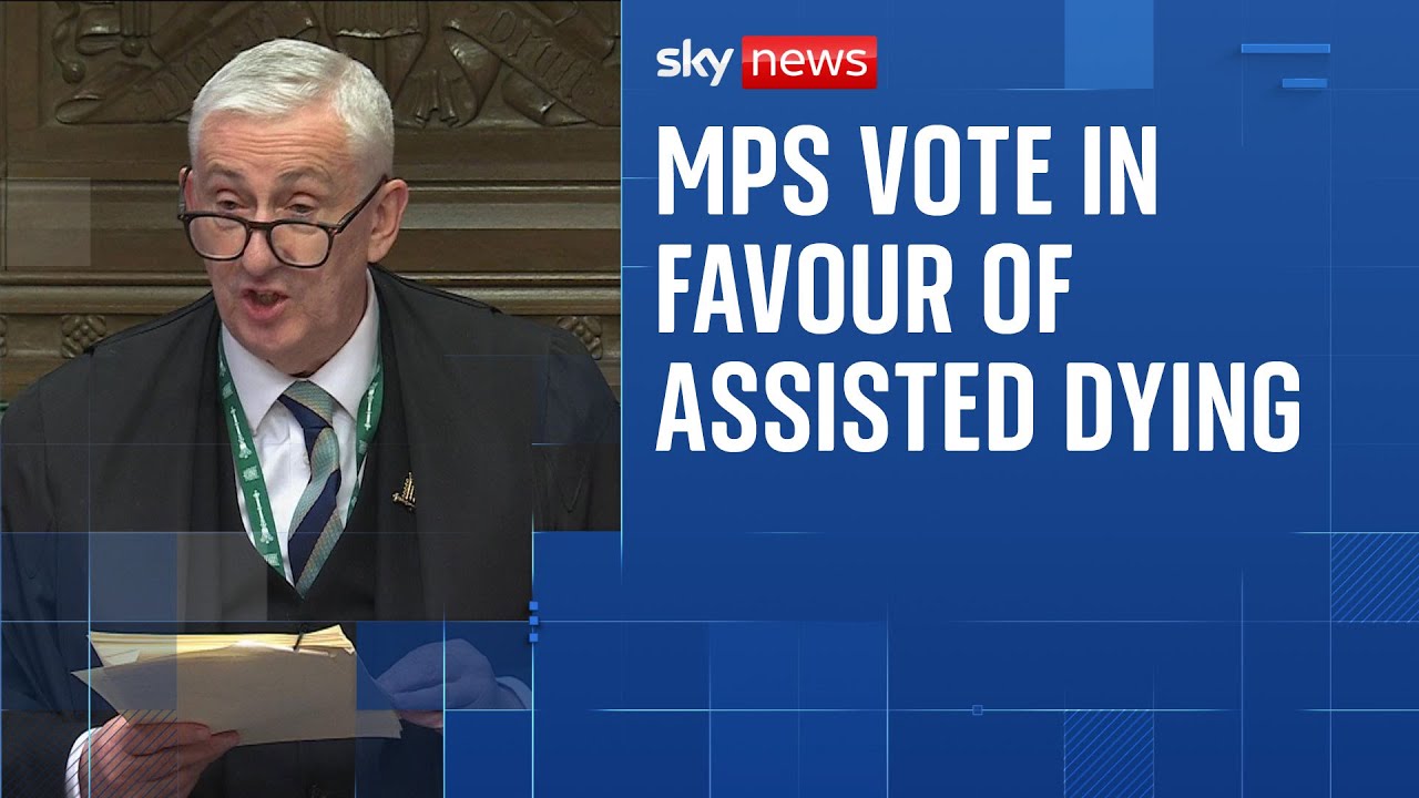Assisted Dying Bill: Watch the moment MPs voted in favour of the bill