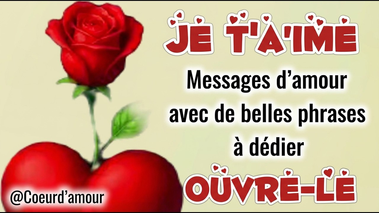 Lis le avec le cœur 💌 ce message est pour toi, rempli d’amour, de douceur et de mots à partager