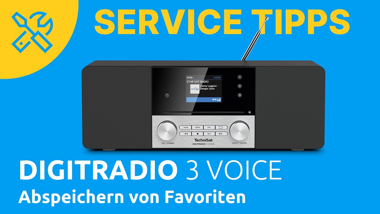 TechniSat Service Tipps | DIGITRADIO 3 VOICE | Abspeichern von Favoriten