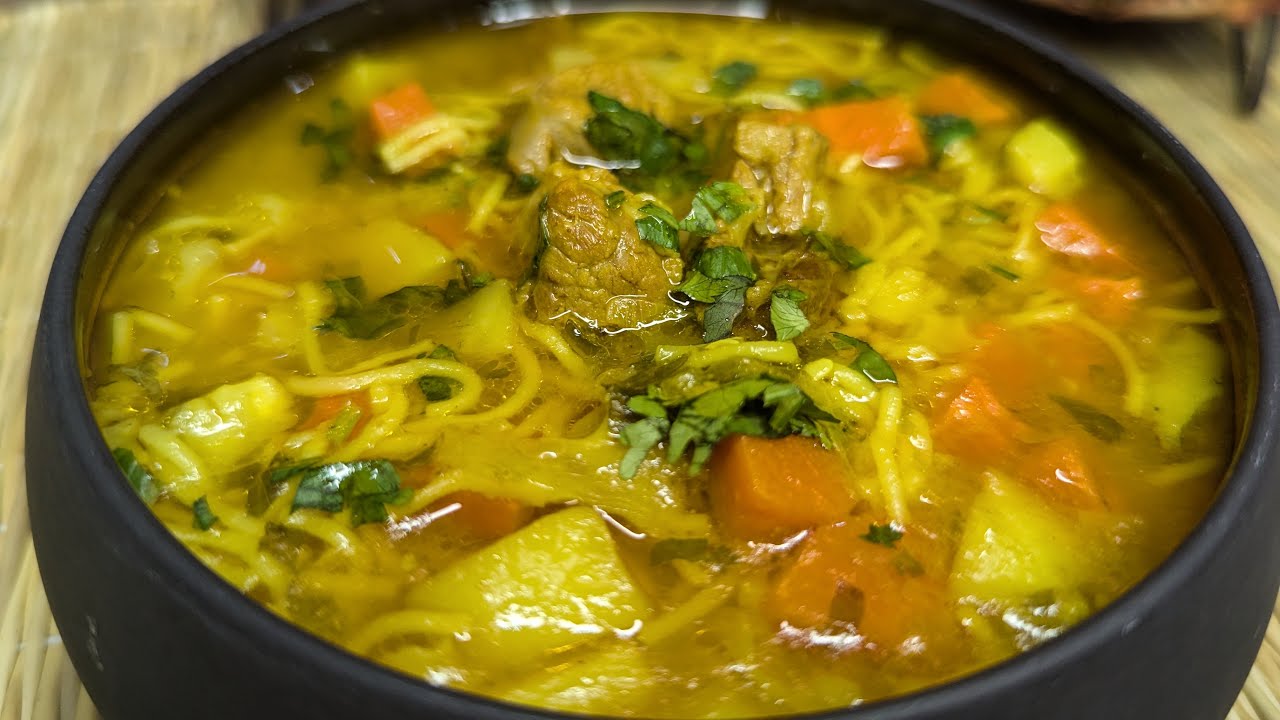 شوربة الخضر باللحم