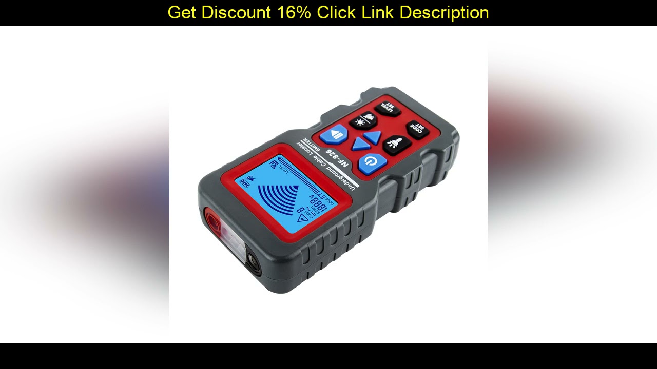 Slide Noyafa NF-826 Wire Tracker Portable Telephone Cable Locator Underground Pipe Detector Profess