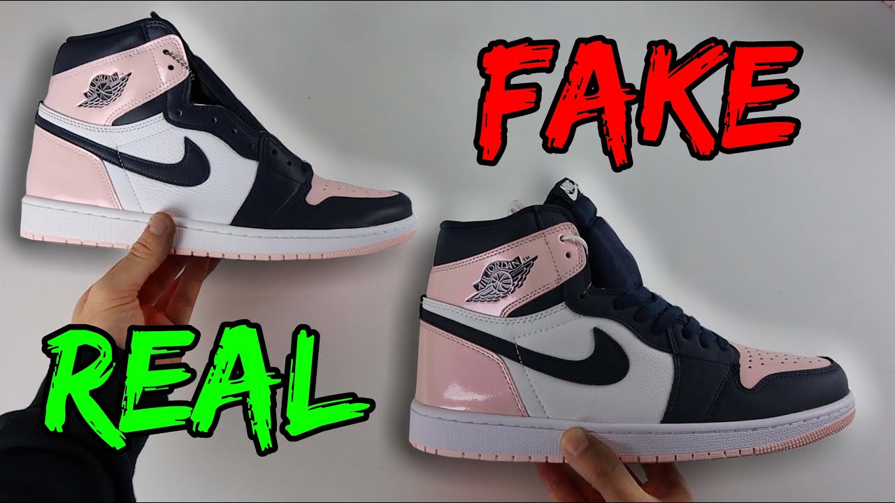 REAL VS FAKE! NIKE AIR JORDAN 1 ATMOSPHERE SNEAKER COMPARISON!
