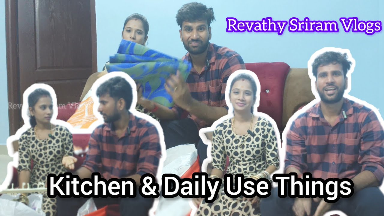 புது வீட்டுக்கு தேவையான பொருட்கள் வாங்கியாச்சு | Kitchen and Daily Use Things | Revathy Sriram Vlogs