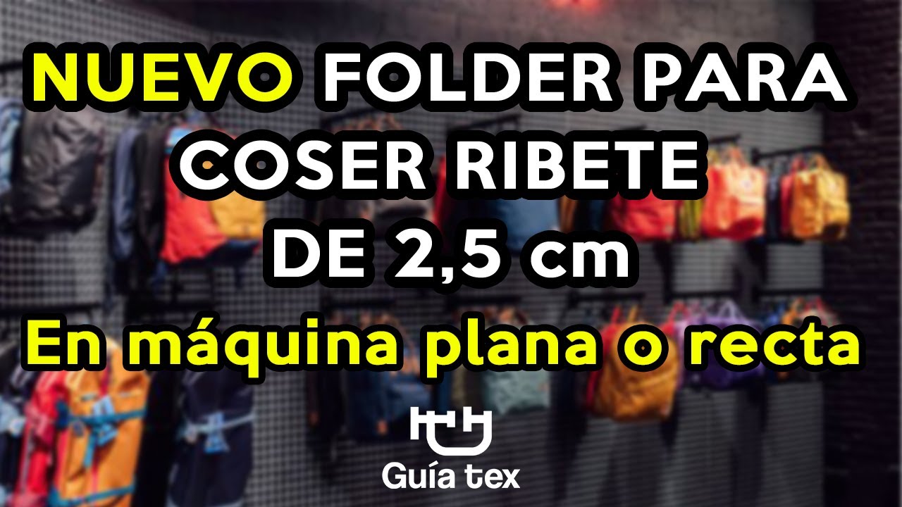 RIBETE DE 2,5 cm ¿Cómo coserlo en máquina plana?