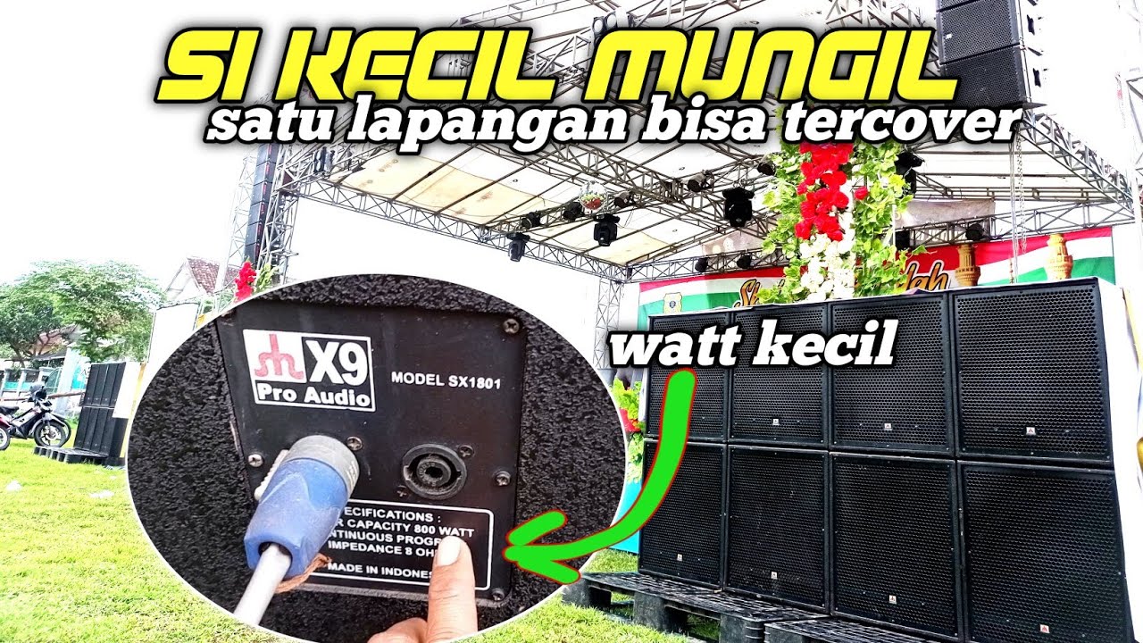 Subwoofer kecil suara menggelegar..‼️si kecil mungil bisa Mengcover satu lapangan // qoof pro audio