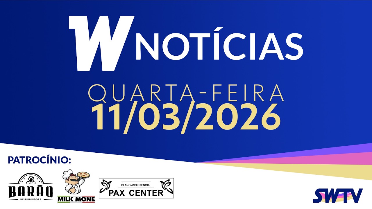[AO VIVO] W Notícias - Edição de Quarta-Feira | 11/03/2026