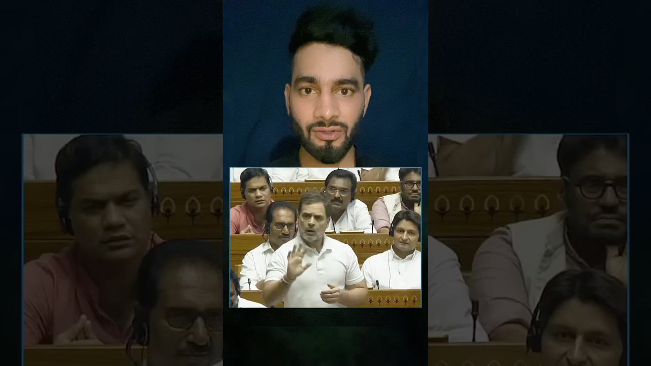speaker Om Birla Ji ko Rahul Gandhi ne bol diya aap chup ho jao #parliament #viralshort #rahulgandhi