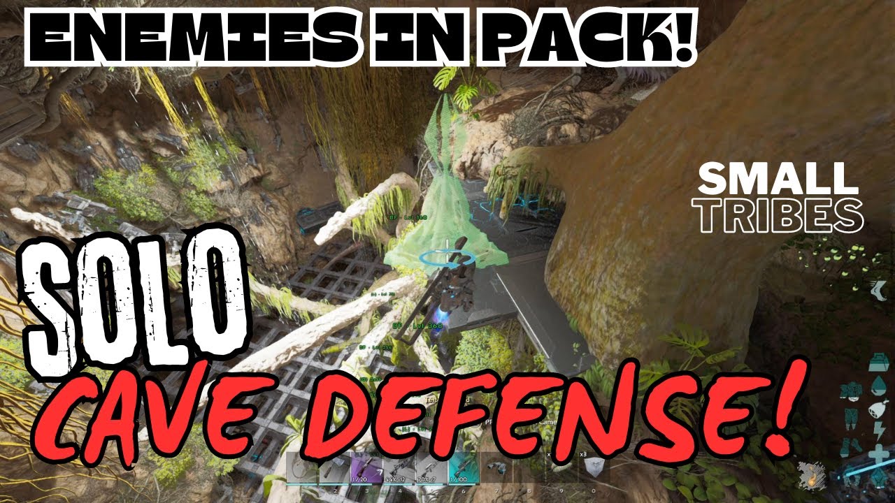 Enemies At The Drop Down?! Waking Up To Another Tribe In My Cave! - ARK Small Tribes ep.37