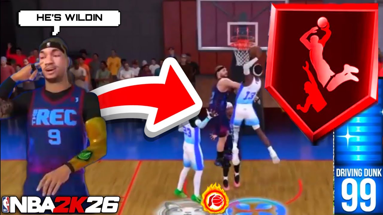 Сила 99-го драйвинг-данка + легендарный постер — это просто невероятно в NBA 2K26!!!