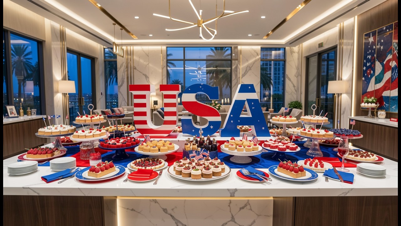 Epic 4th of July Dessert Table: Patriotic Sweet Magic  #4thofjulyweekend