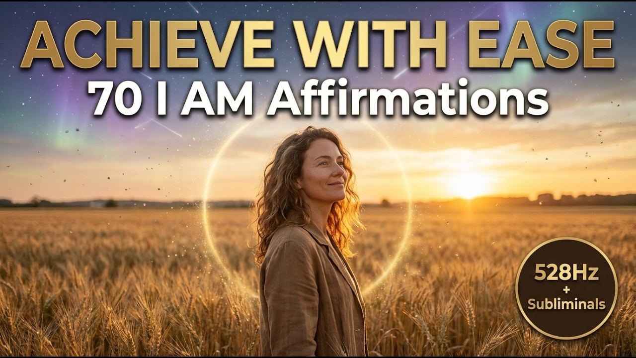 70 I AM Affirmations to Manifest Your Dream Life with Ease (528Hz + Subliminals)