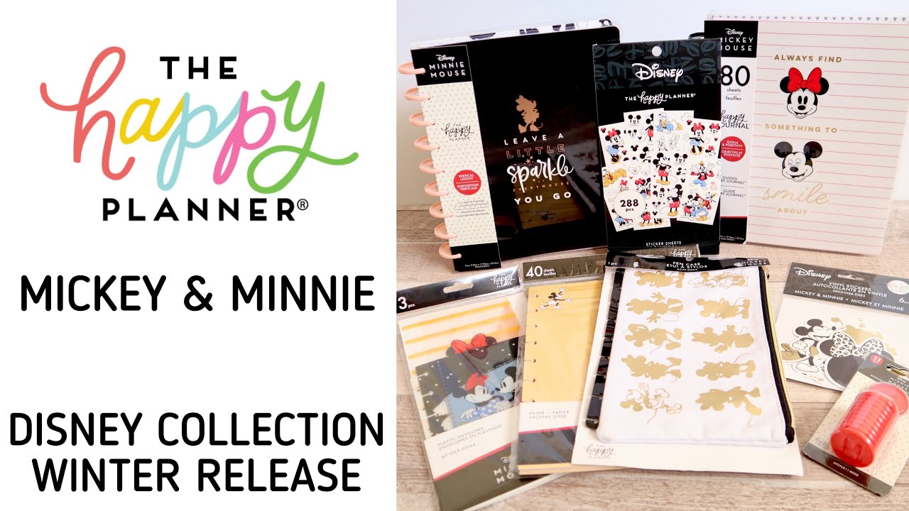 NEW DISNEY COLLECTION x HAPPY PLANNER | MICKEY & MINNIE MOUSE