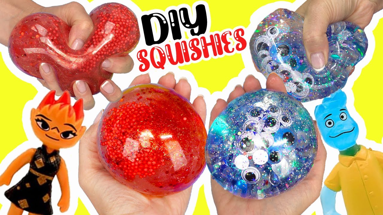 Disney Elemental Movie DIY Squishies with Squishy Maker with Ember and Wade! Crafts for Kids
