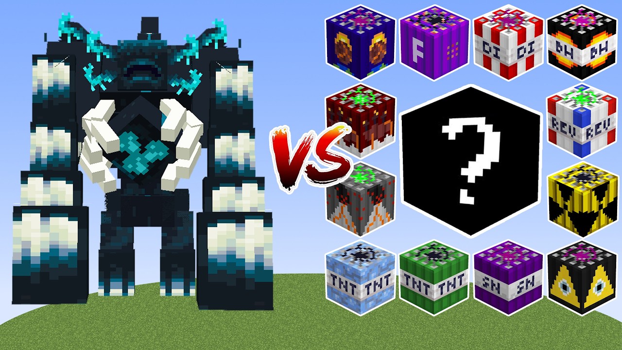 MUTANT WARDEN vs Powerful TNT vs Nuclear BOMB!