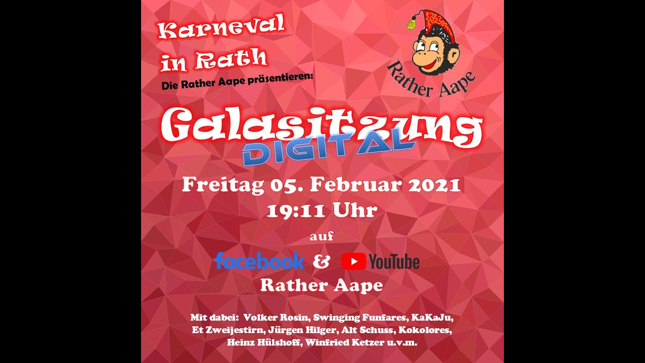 Galasitzung Rather Aape 2021 - Digital-Version