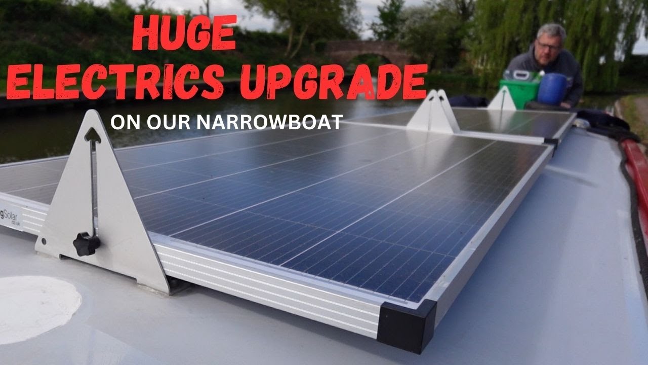 Huge Narrowboat Electrical Upgrade! | New Inverter, Solar & Battery Setup for Free Power