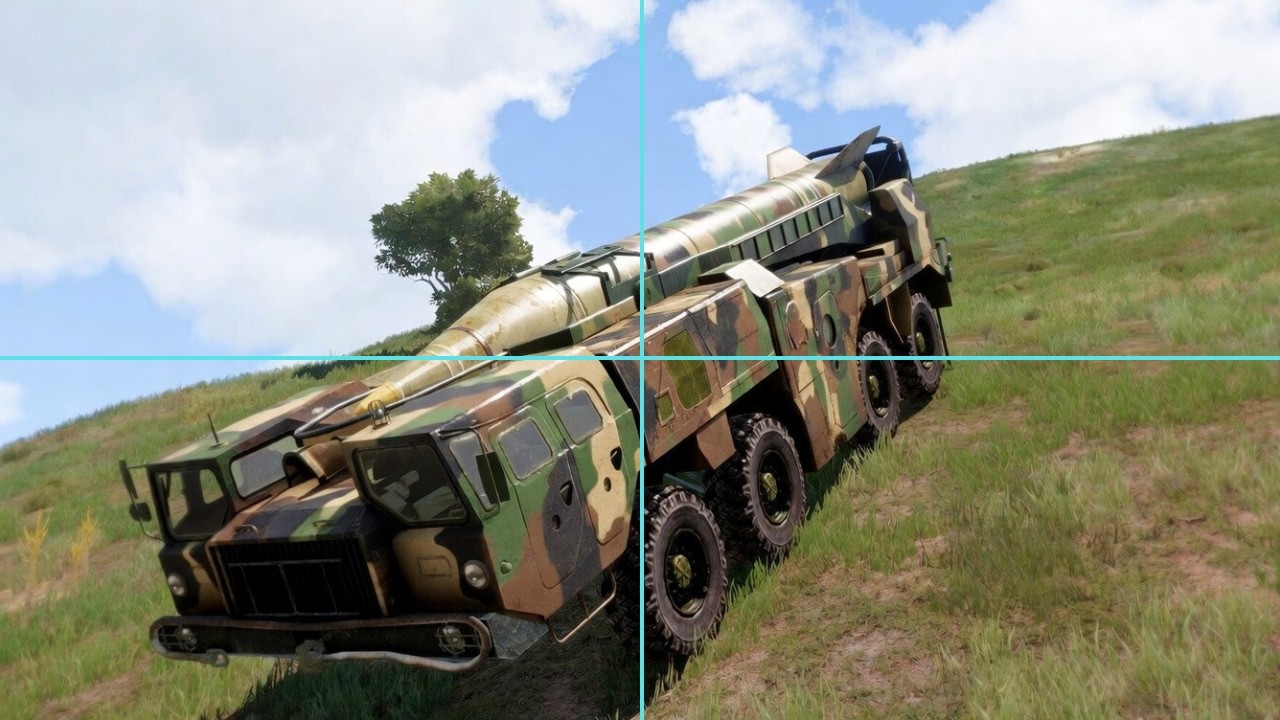 Russian Hypersonic Missile Moving Down Steep Mountain Eliminated by Missile