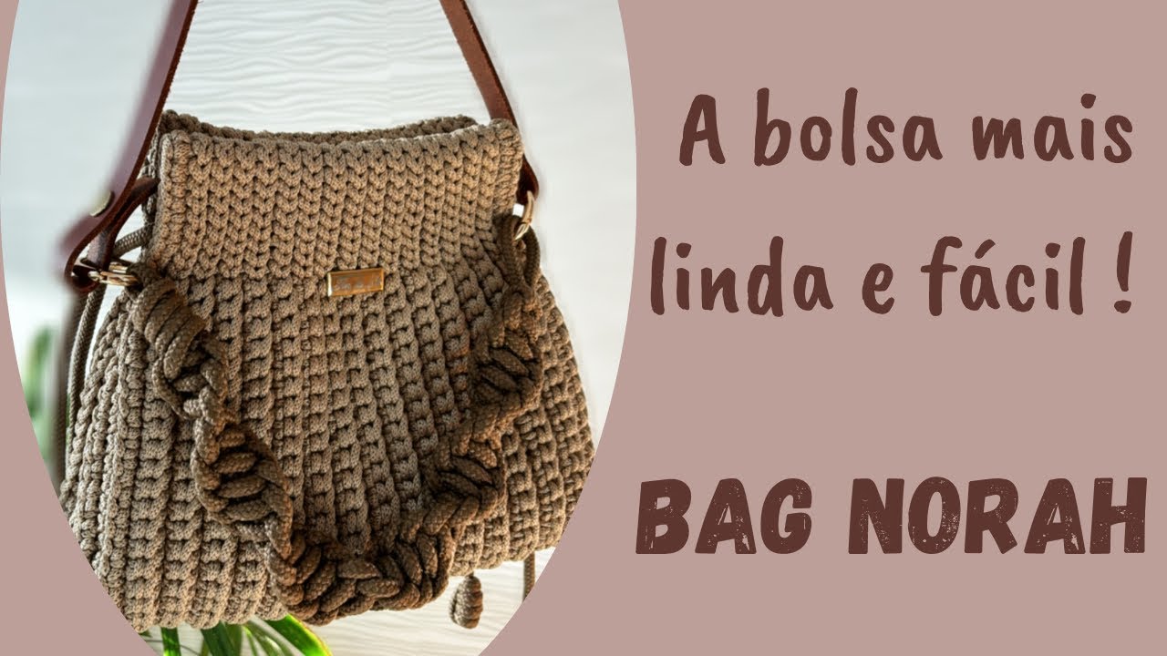 Bolsa de crochê charmosa e fácil!