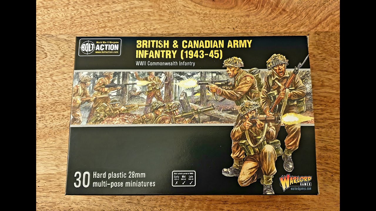 The New Bolt Action British & Canadian Infantry box set review.