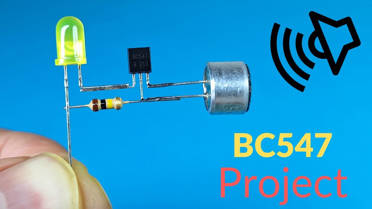 Easy Music Reactive LED with BC547 Transistor