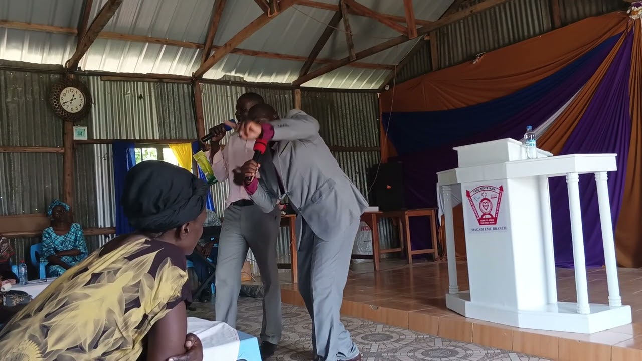 Arch Bishop Shem at MagadiEvangelistic 