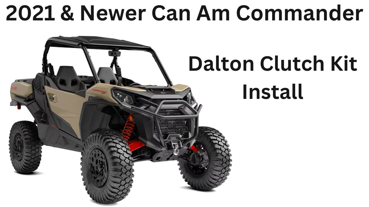 2021 & Newer Can Am Commander Dalton Clutch Kit Install