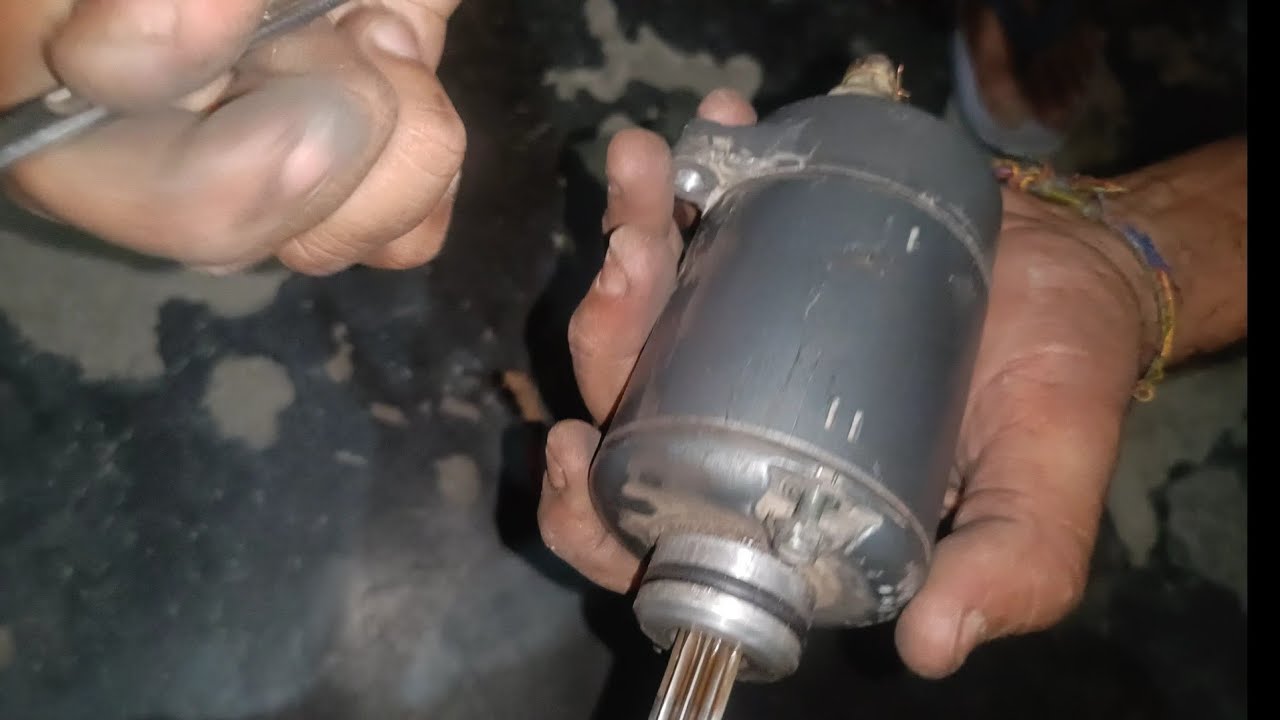 How to install carbon brushes in self motor of ktm #ktm#duke #2024