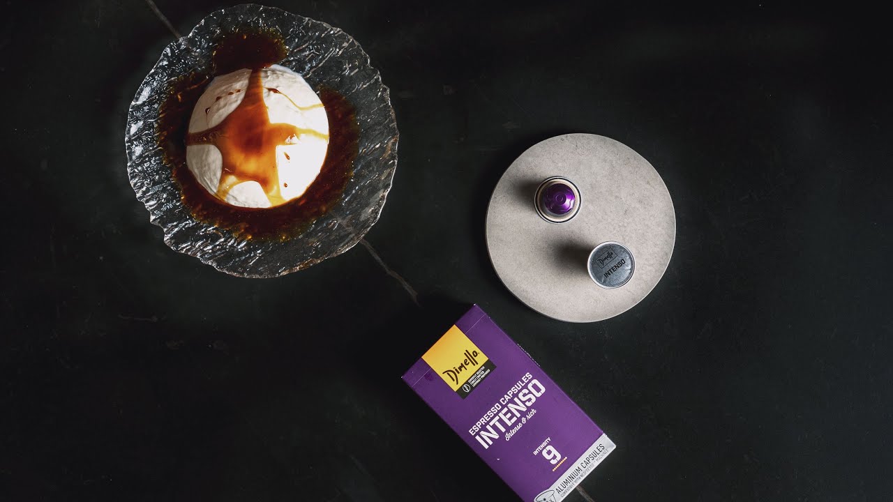 Πανακότα από γιαούρτι & σιρόπι από καφέ (espresso) |  Συνταγή  by chef Panos Ioannidis