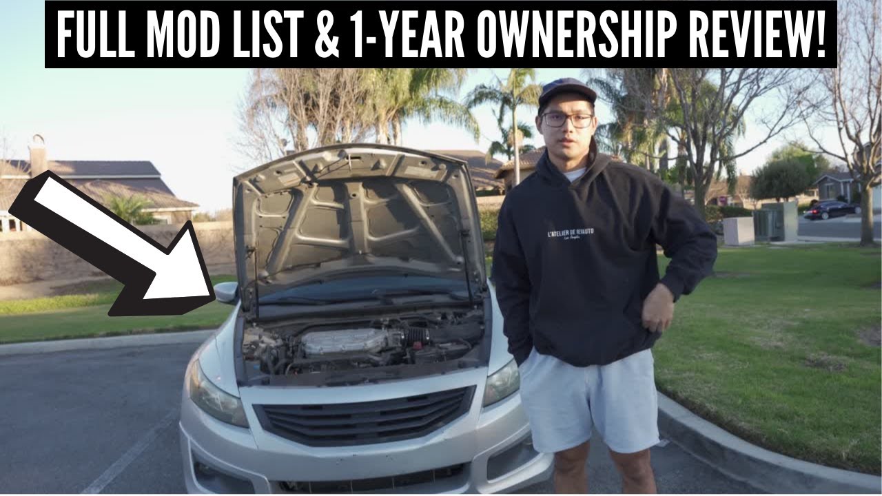 FULL MOD LIST AND 1-YEAR OWNERSHIP REVIEW! | 2008 Honda Accord EX-L V6 Coupe