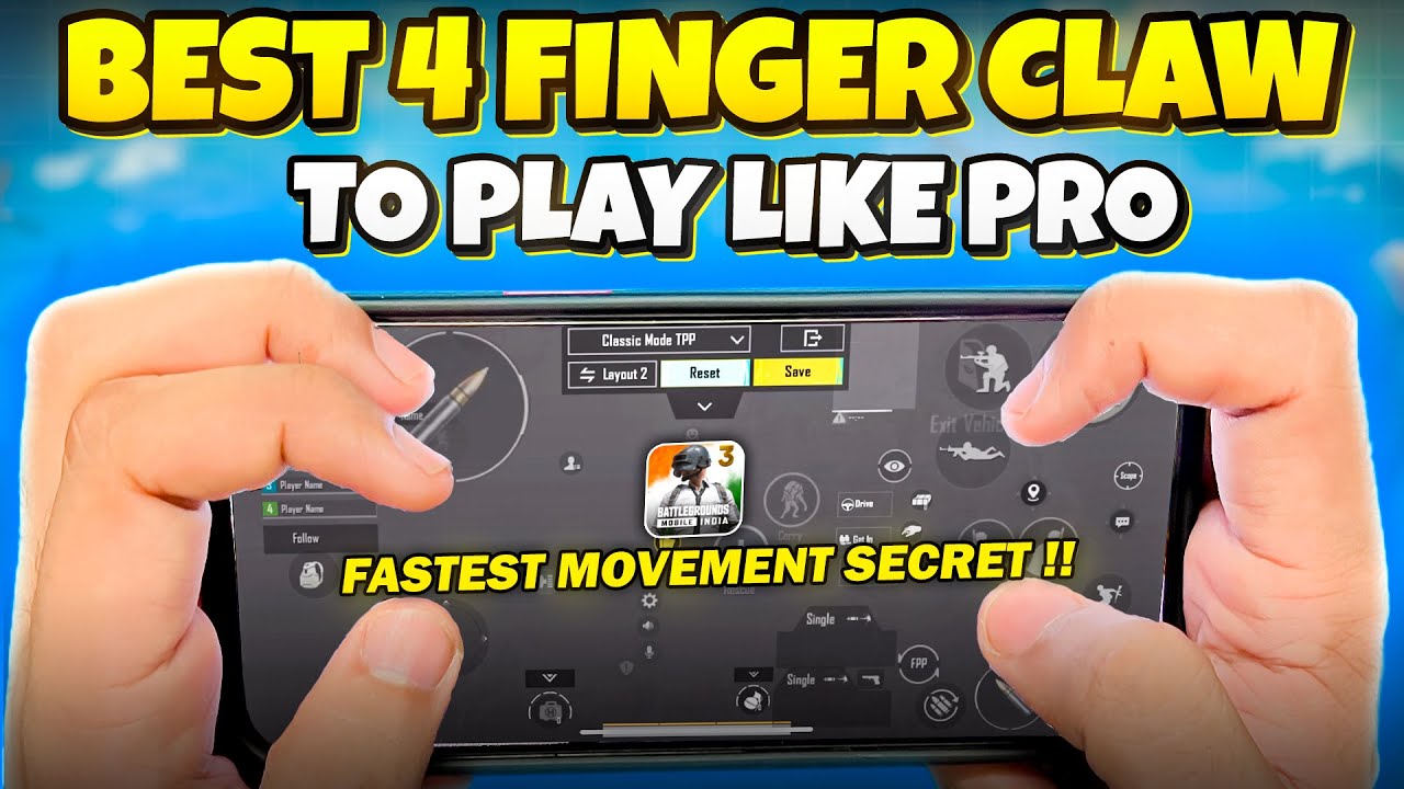 Secret 4 Finger Claw Used by Chinese Pros | BGMI