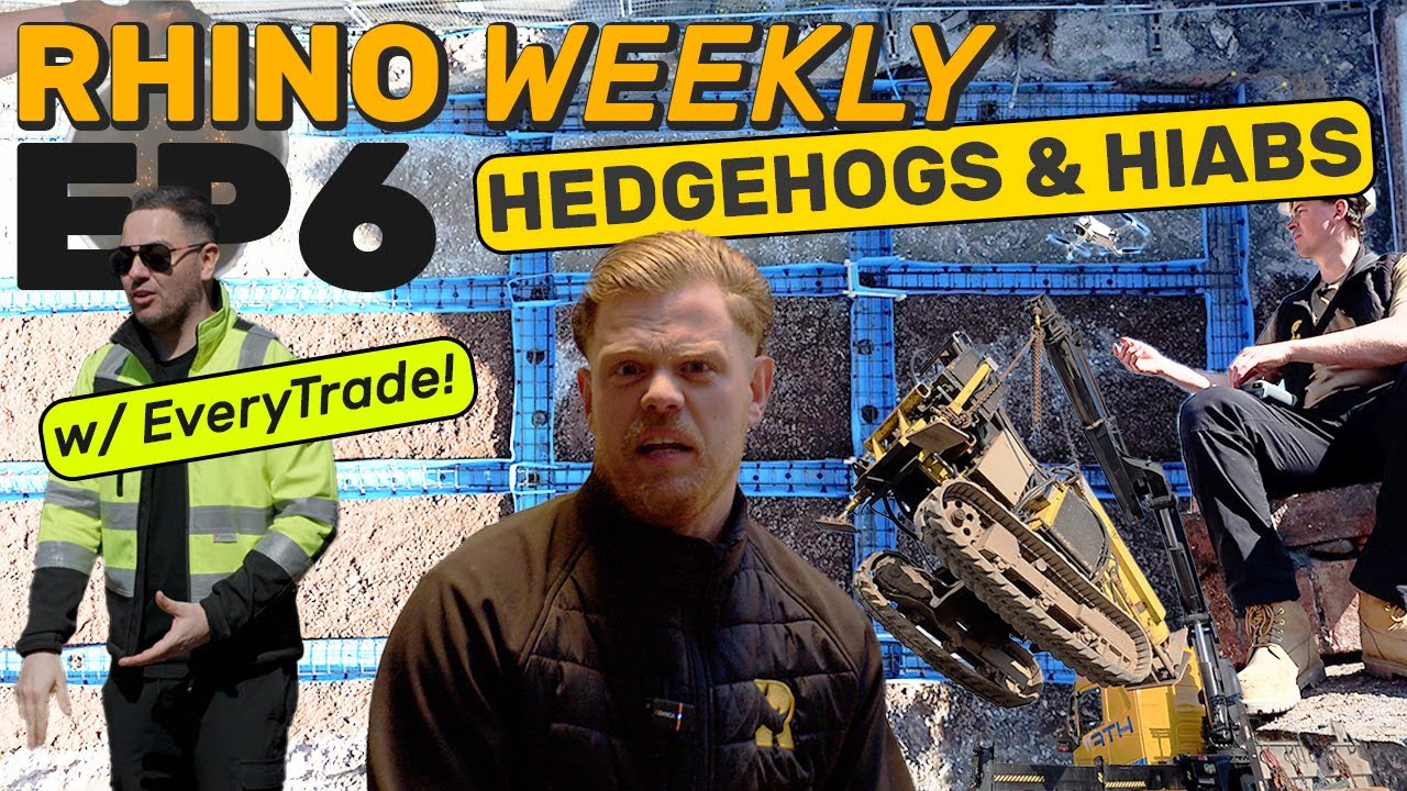 EveryTrade needs LOADS of PILING! + hiab-ing our drop-weights! | EP 6 RHINO WEEKLY