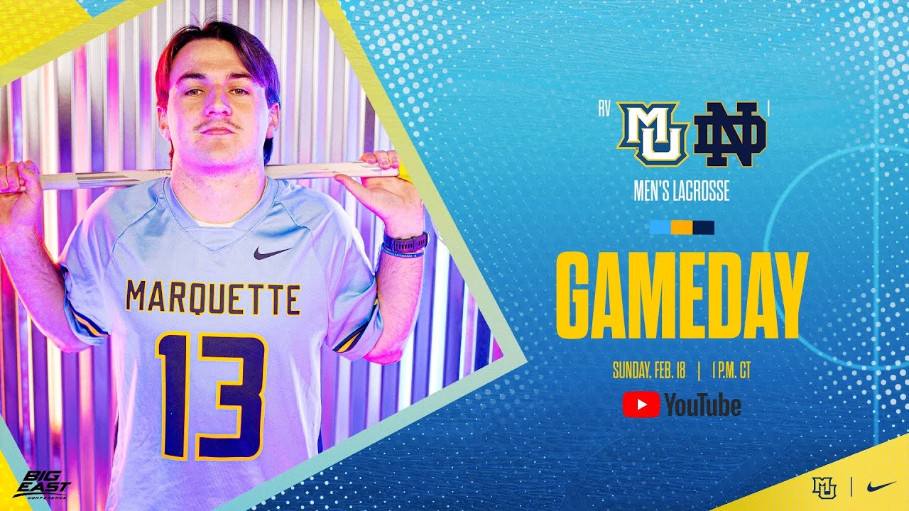 Men's Lacrosse: No. 1 Notre Dame at RV Marquette (2/18/24)
