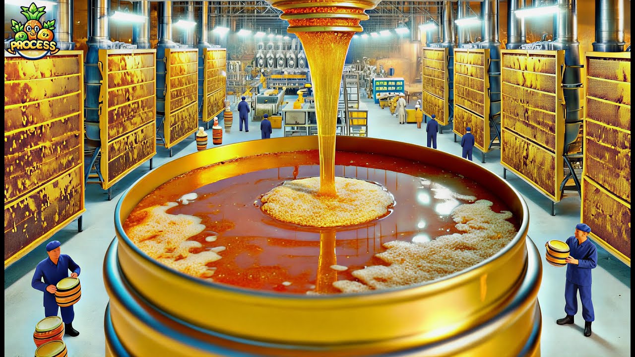 How Honey is Made In Factory | Honey Factory Process (Full Process)...