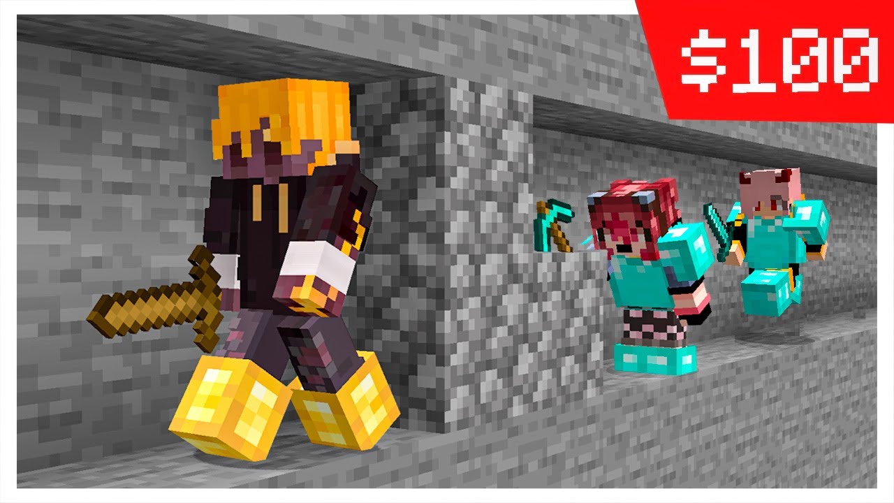 Contraté 2 VTubers para Cazarme en Minecraft...