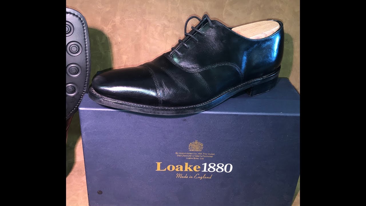 Seabass Shines a Pair of  Loake Shoes with Saphir Medaille D'Or