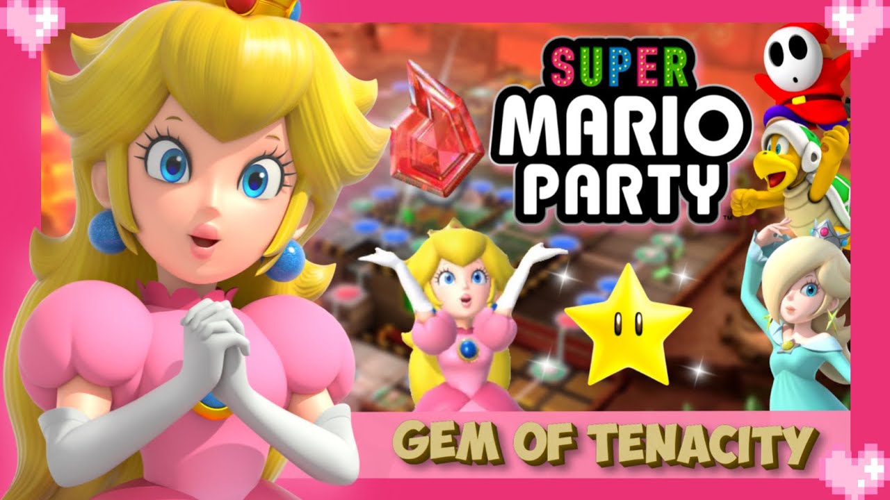 💗 Super Mario Party (Gem of Tenacity) 02 - Peach Gameplay 💗